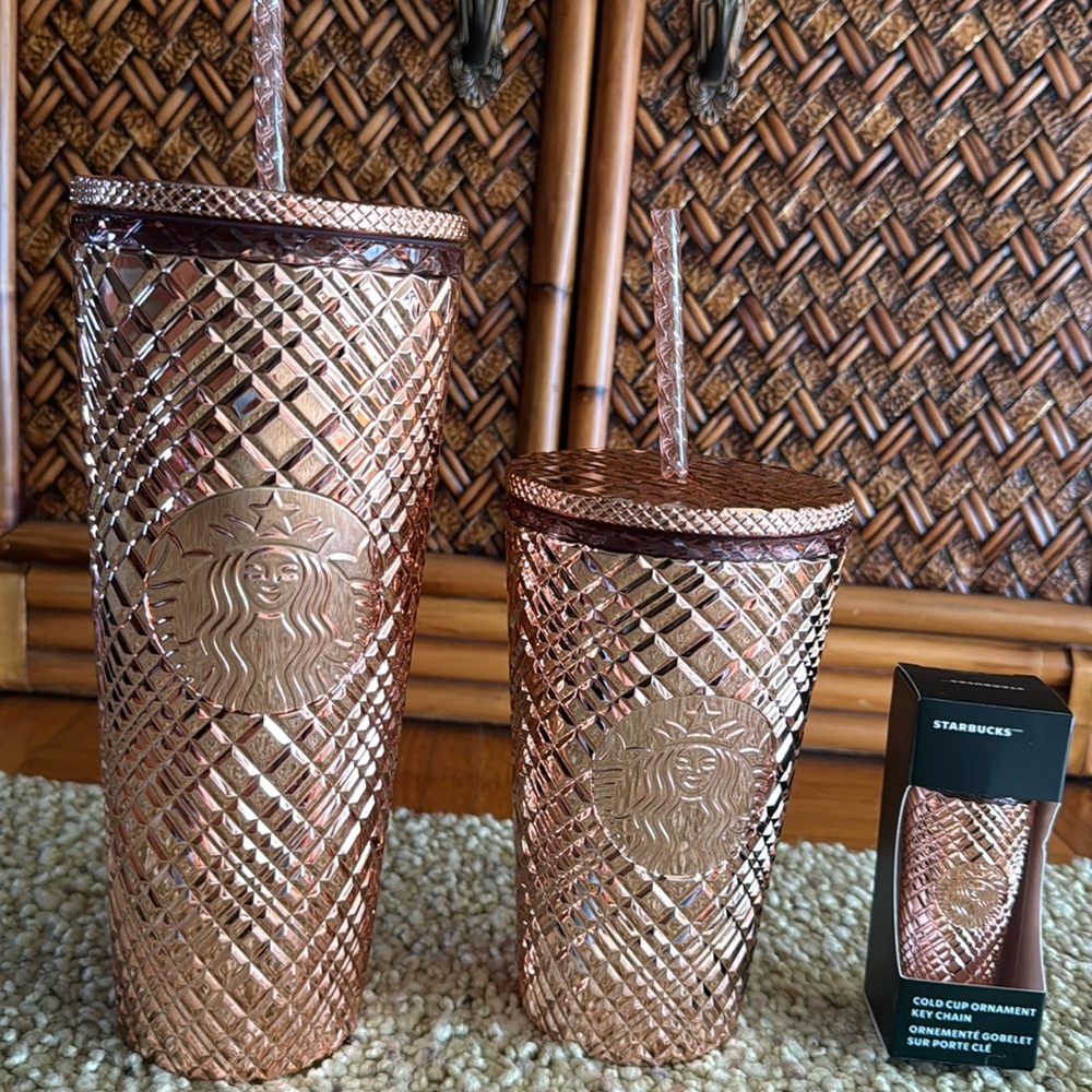 Starbucks Rose Gold Tumbler bundle